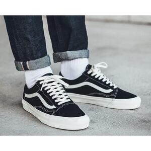 Vans Old Skool Blue Suede Low Top WMNS 5.5 Mens 4 Skate Sneakers Streetwear